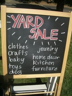 make garage sale sign