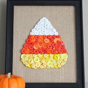 Candy Corn Button Art