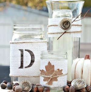 Mason Jar Fall Centerpiece 