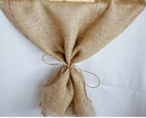 burlap table cloth 