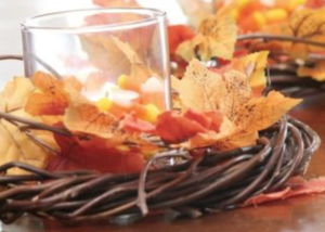 Fall Wreath Candleholder