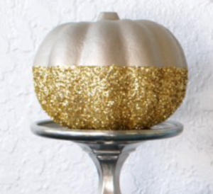 mini glitter pumpkin