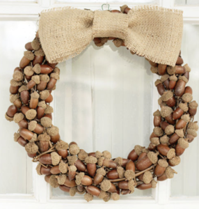 acorn wreath for front door