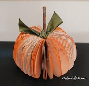 Calabaza de página de libro