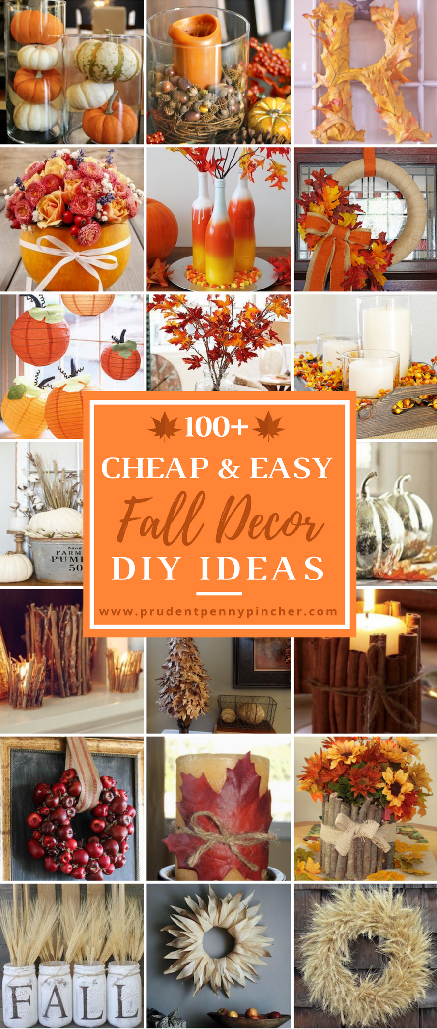 100 Cheap And Easy Fall Decor DIY Ideas Prudent Penny Pincher