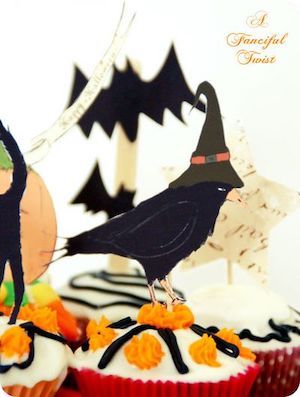 halloween cupcake topper printable