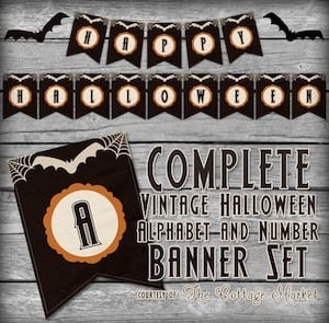 Vintage Halloween Banner
