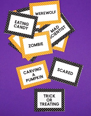 Charades Game Cards