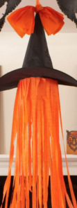 orange streamer witch hat