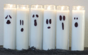Dollar Tree ghost candles