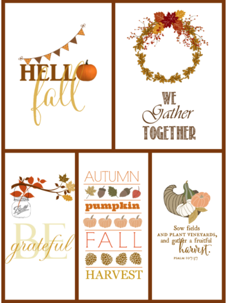 100 Free Thanksgiving Printables Prudent Penny