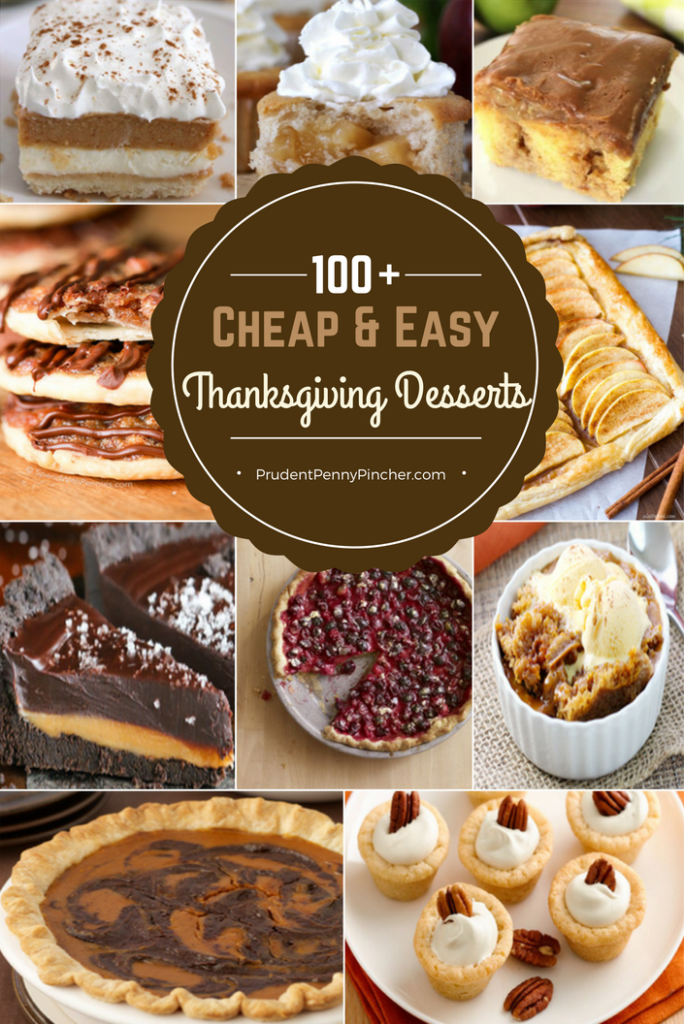 100 Easy & Cheap Thanksgiving Desserts - Prudent Penny Pincher