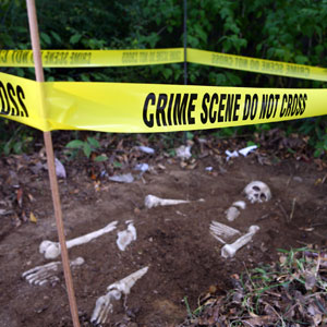 Crime Scene diy outdoor halloween decorations