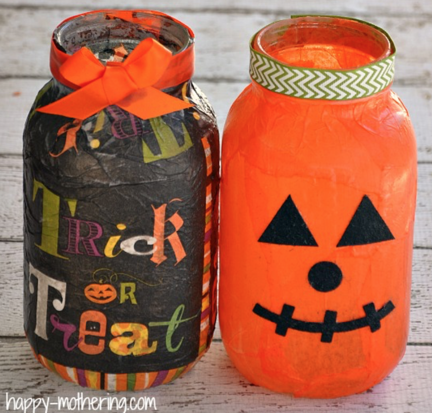 diy halloween mason jars ideas