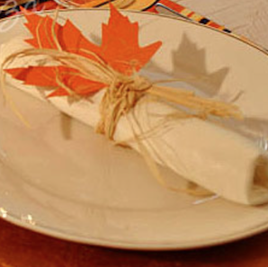 maple leaf napkin