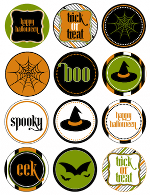 halloween party circle printables