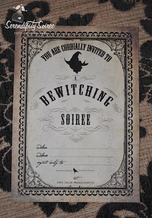 Vintage Witch Party Invitation