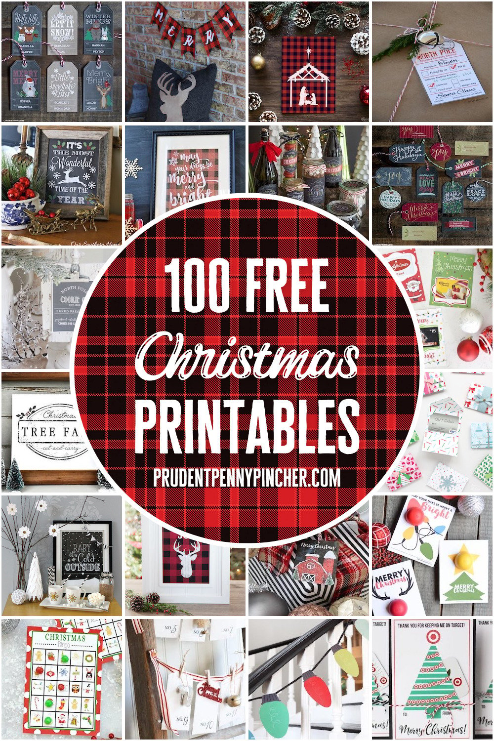 100 Free Christmas Printables Prudent Penny Pincher