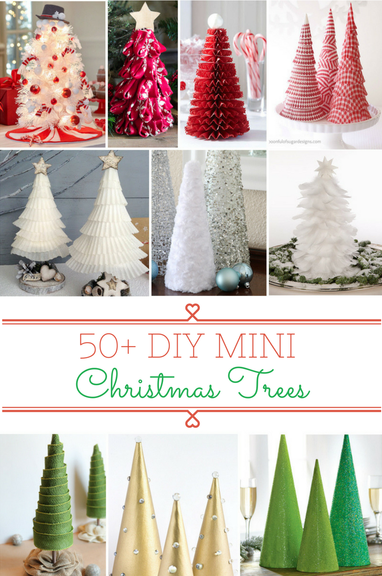 50 DIY  Mini Christmas  Trees  Prudent Penny Pincher