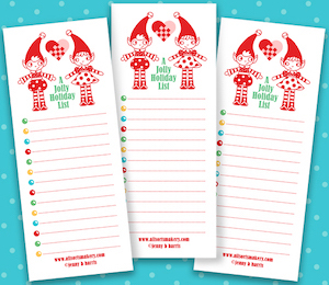 christmas Shopping List printable