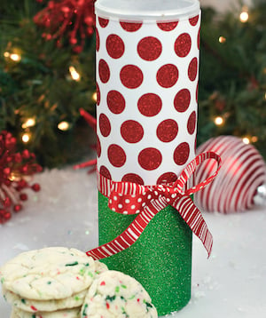 Christmas Cookie Cans gift for friends and co-workers
