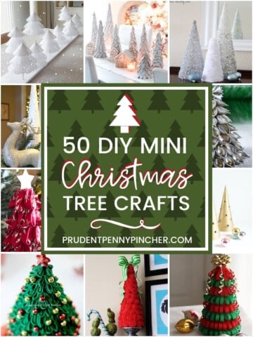 How to Make DIY Yarn Christmas Trees - The Crazy Craft Lady