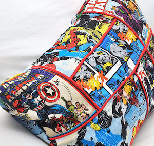 Comic Book Style Superhero pillow