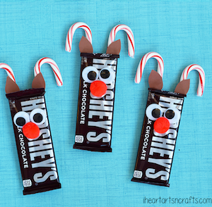 Rudolph Reindeer Candy Bars