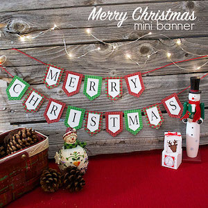 Mini Christmas Banner printable