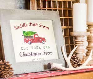 Vintage Tree Farm Sign