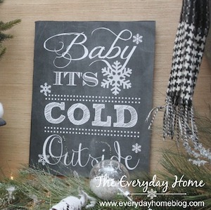 Winter Mantel Printables 