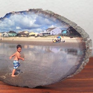 DIY Wood Slice Photo Transfer