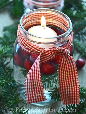 Simple and Pretty Christmas Candle