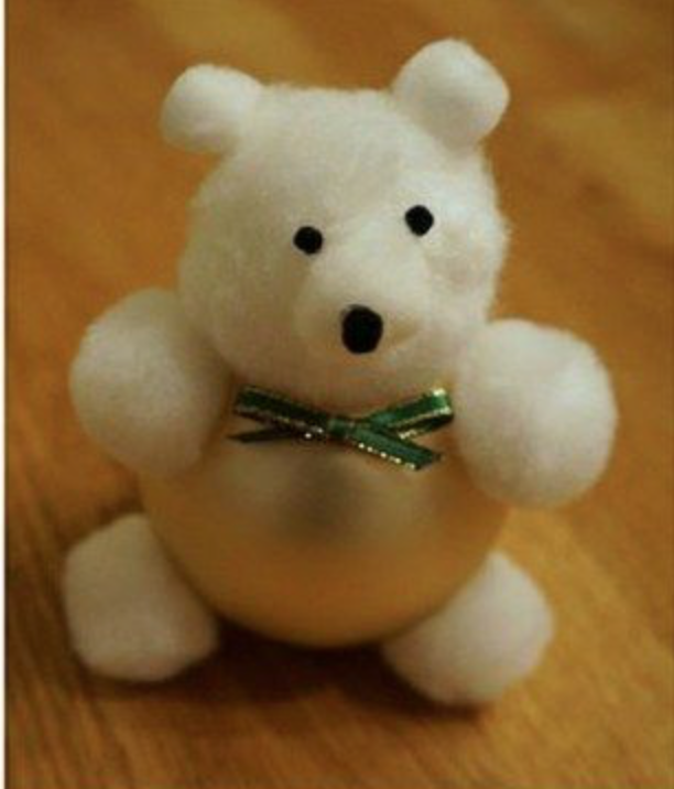 Cute Bear Christmas Ornament