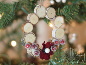 Wood Slice Wreath Ornament