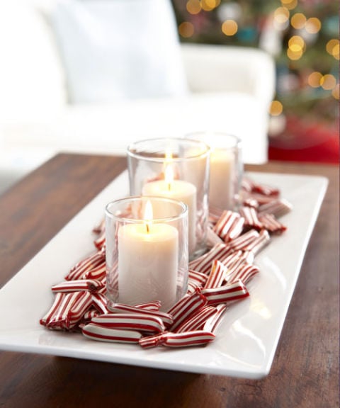 Peppermint Candle Tray