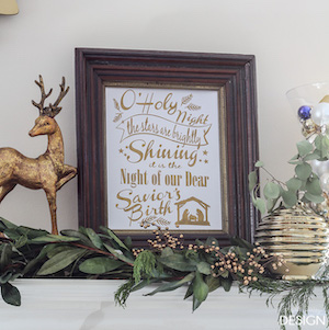 O Holy Night framed Printable