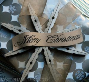 Clothespin Snowflake Ornament