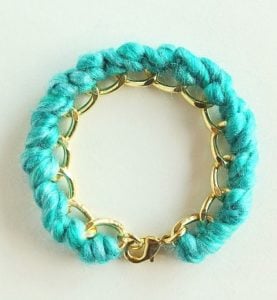 Yarn Wrapped Bracelet