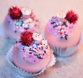 "Cupcake" DIY Christmas Ornaments