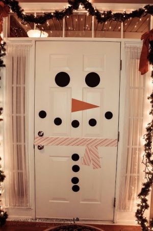 snowman door decoration