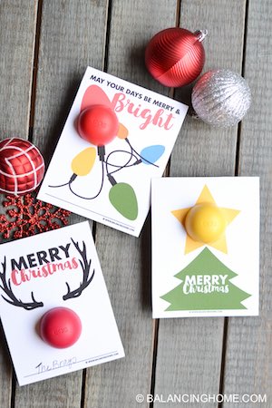 Eos Lip Balm Christmas Gift Printable