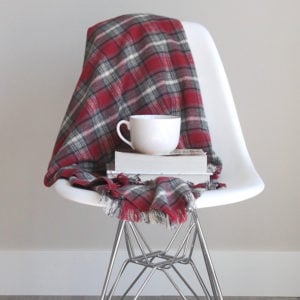  Fringed Flannel Throw