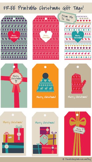 Freebie Holiday Gift Tags