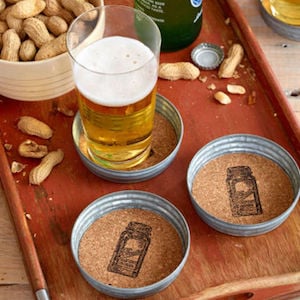 Mason Jar Lid Coasters