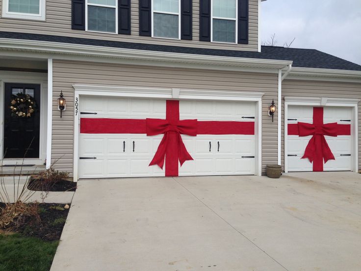 Bow Wrapped Garage Door