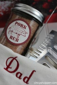 Pork Rub in a Jar for Dad 