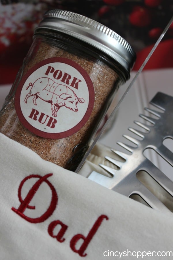 Pork Rub Gift in a Jar for dad