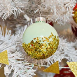 Dipped Glitter Ornaments