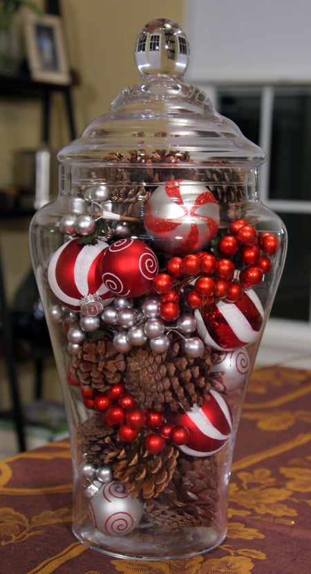 Christmas Decorations in a Jar